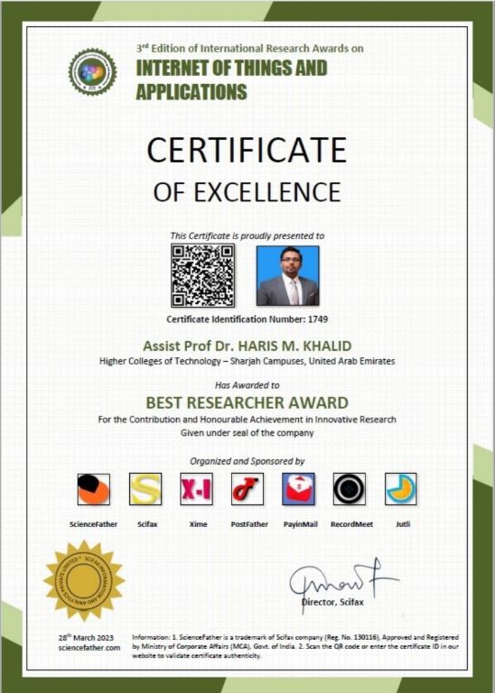 Best Researcher (HCT, Jan’22)